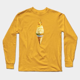 Life's Too Short Pineapple Ice-cream Cone Long Sleeve T-Shirt